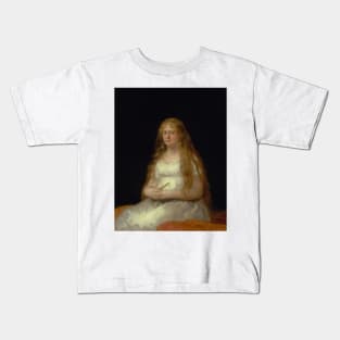 Josefa de Castilla Portugal y van Asbrock de Garcini (1775–about 1850) by Francisco Goya Kids T-Shirt